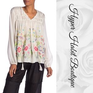 NWT Johnny Was Intercity Embroidered Blouse